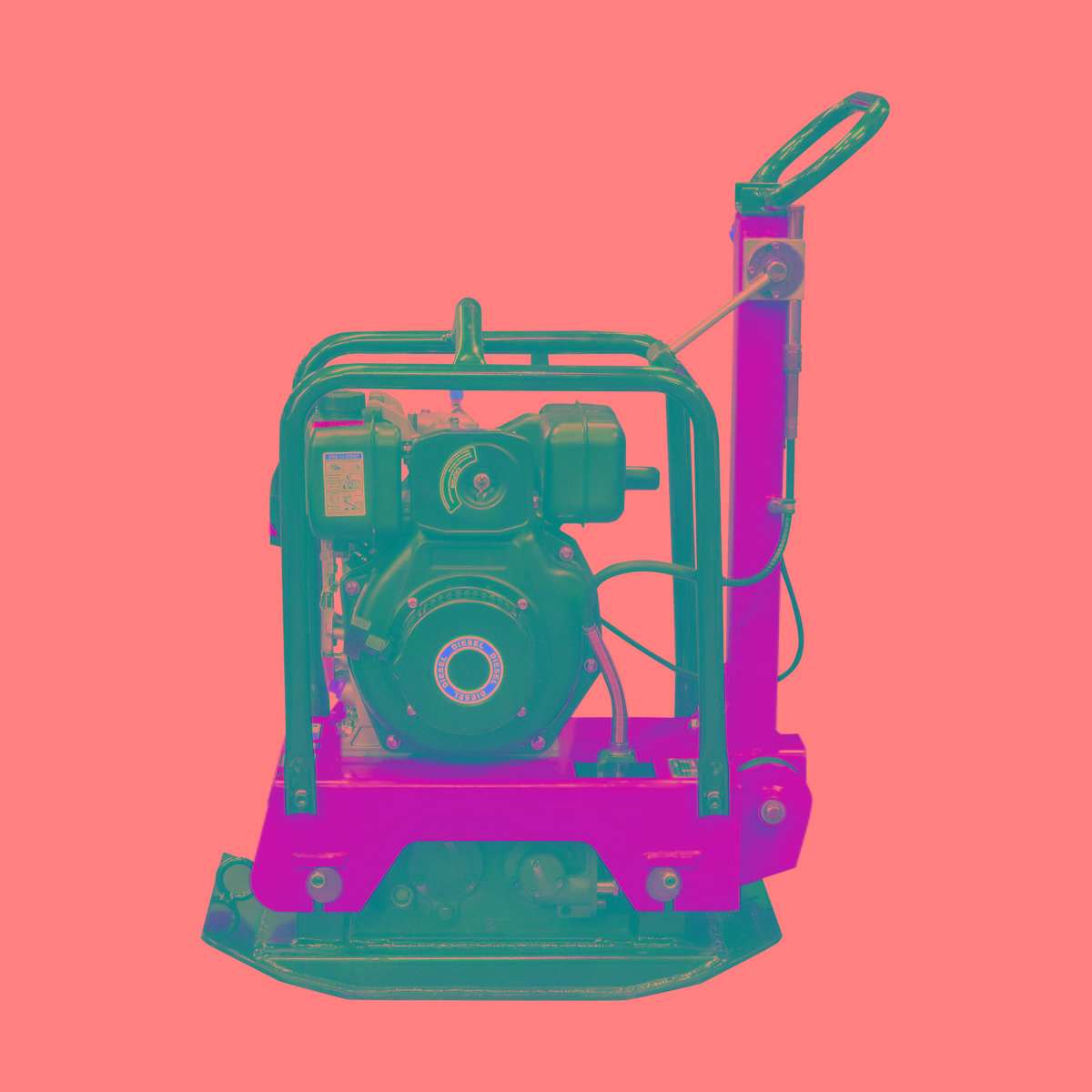 Виброплита реверсивная дизельная Masalta MSH160-1 (168 кг), изображение 3